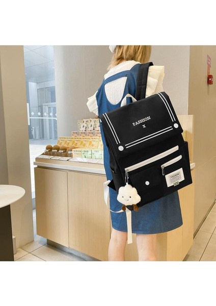 Zethus Yeni Unisex Sırt Çantası Ins Japon Kore Kolej Tarzı Okul Çantası Sevimli Tatlı Büyük Kapasiteli Okul Sırt Çantası (Yurt Dışından) modelleri