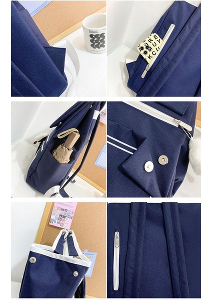 Zethus Yeni Unisex Sırt Çantası Ins Japon Kore Kolej Tarzı Okul Çantası Sevimli Tatlı Büyük Kapasiteli Okul Sırt Çantası (Yurt Dışından) fırsatları