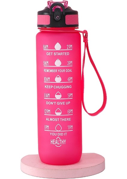 Zethus 1000ML Taşınabilir Su Matarası - Kırmızı (Yurt Dışından)