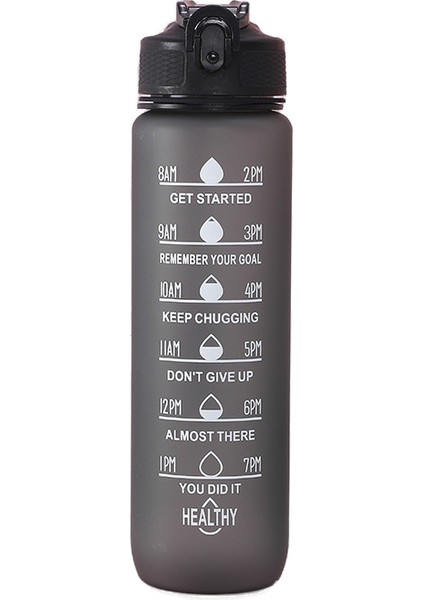 Zethus 1000ML Taşınabilir Su Matarası - Siyah (Yurt Dışından)