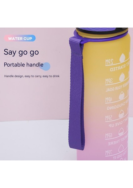 Zethus 1000ML Taşınabilir Su Matarası - Siyah (Yurt Dışından)