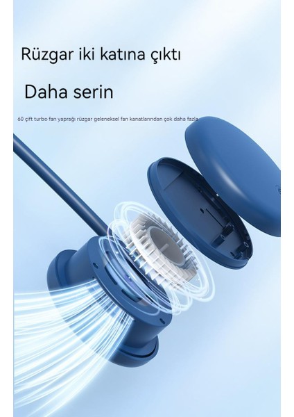USB Mini El Fanı - Sarı (Yurt Dışından)