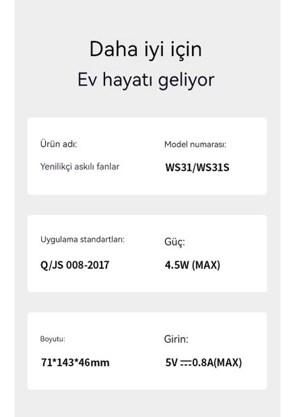 USB Mini El Fanı - Sarı (Yurt Dışından)