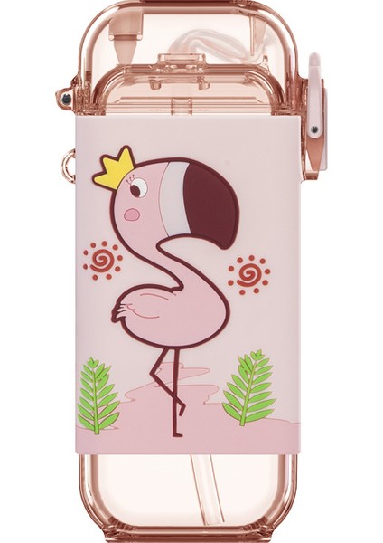 280ML Taşınabilir Su Matarası - Pembe (Yurt Dışından)