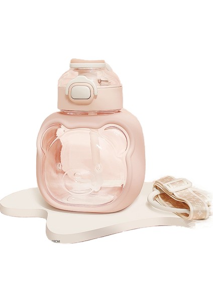 1000ML Taşınabilir Su Matarası - Pembe (Yurt Dışından)