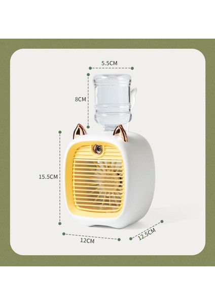 USB Mini El Fanı - Sarı (Yurt Dışından)