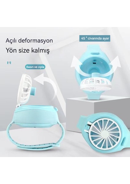 USB Mini El Fanı - Mavi (Yurt Dışından) fırsatları