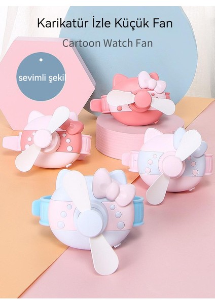 USB Mini El Fanı - Pembe (Yurt Dışından)