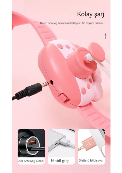 USB Mini El Fanı - Pembe (Yurt Dışından)