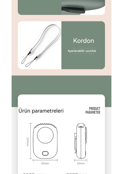 USB Mini El Fanı - Yeşil (Yurt Dışından) fırsatları