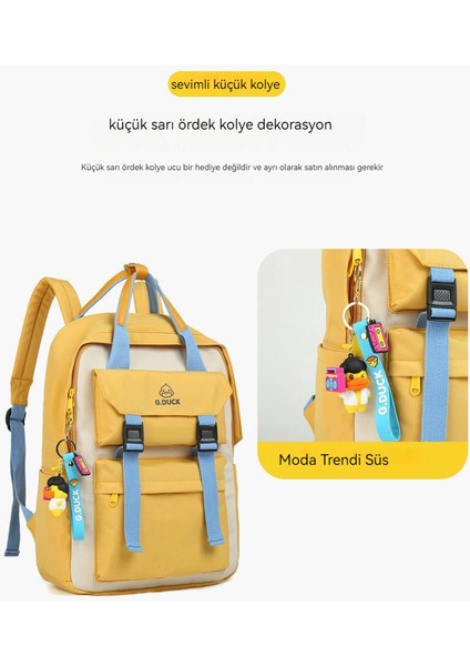 Yeni Unisex Sırt Çantası Sevimli Taze Tatlı Okul Çantası Eğlence Kore Versiyonu Serin Kişilik Trendi Okul Sırt Çantası (Yurt Dışından)