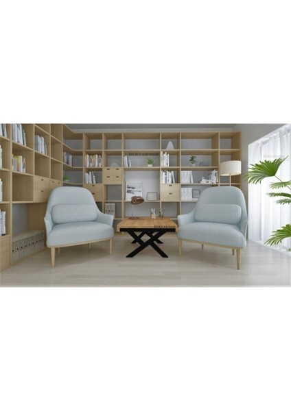 Masif Ahşap Grop Orta Sehpa 90*90 cm