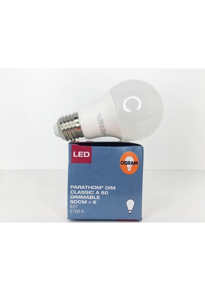 5 Adet Osram 8.8W =60W 806 Lümen 2700K E27 Dimmer Uyumlu LED Ampül 25.000 Saat Ömür