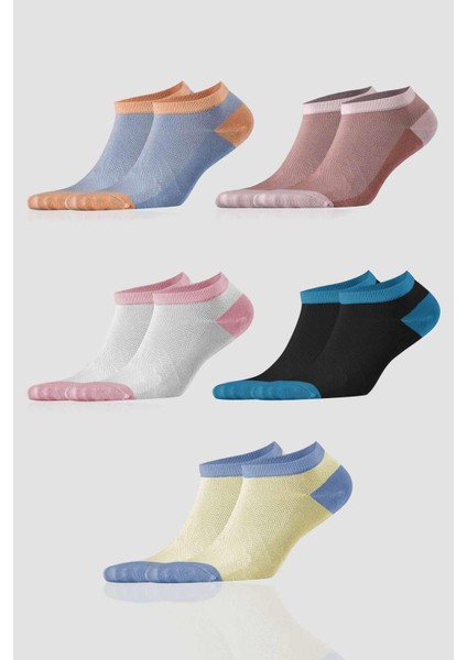 Kadın Bambu 5 Çift Özel Kutulu Patik Çorap - 34260 modelleri