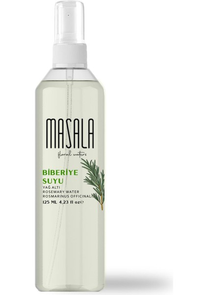 Biberiye Suyu 125 ml x 2 Adet - Rosemary Floral Water - Biberiye Suyu Sebum ve Yağ Dengeleyici Hidrosol