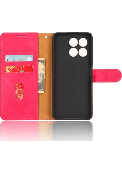 Honor X8A 4g Cilt Dostu Pu Deri Telefon Kılıfı Stand Koruyucu Telefon Cüzdan Kapağı (Yurt Dışından) indirimleri