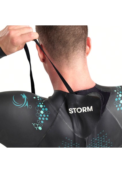 Storm Wetsuit Erkek Siyah Yüzücü Yarış Mayosu 004970515