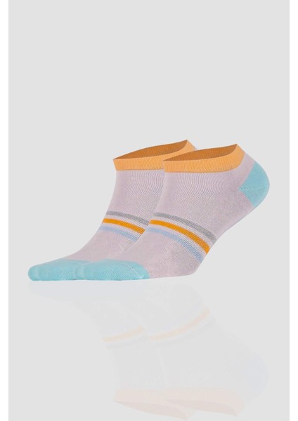 Kadın Pamuklu 8 Çift Özel Kutulu Patik Çorap - 31245-1 fiyatları