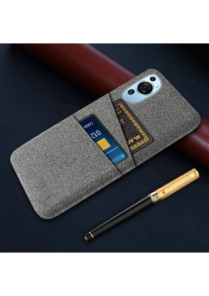 Huawei P60 Sanat Çift Kart Yuvaları Telefon Kılıfı Sert Pc + Bez Telefon Geri Kapak (Yurt Dışından) indirimleri