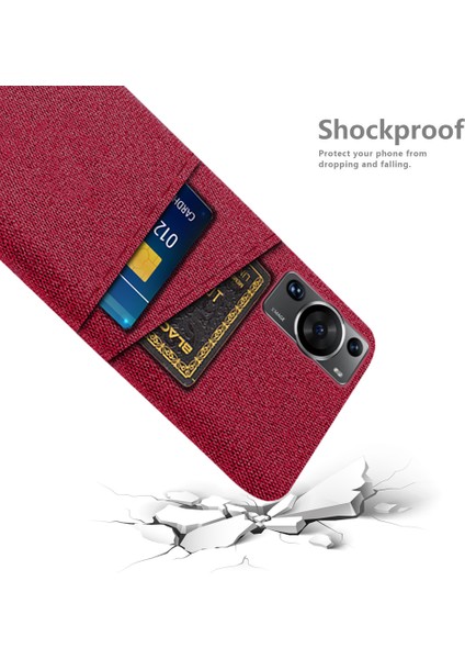 Huawei P60 / P60 Pro Çift Kart Yuvaları Telefon Kılıfı Sert Pc + Bez Telefon Kapağı (Yurt Dışından) fırsatları