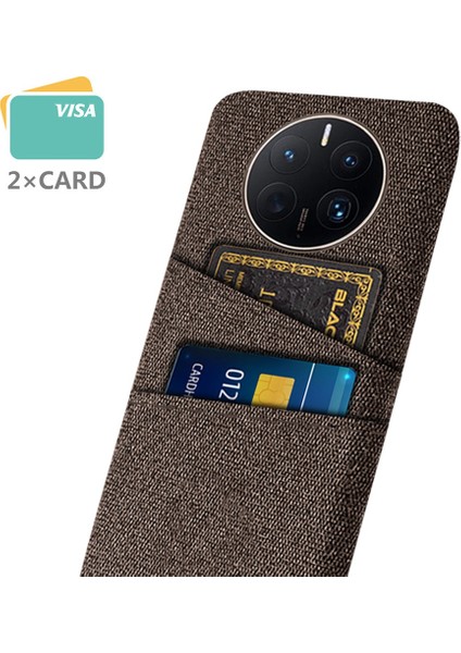 Huawei Mate 50 Pro 4g Kumaş Doku Anti-Çizelge Anti-Çizelge Telefon Kılıfı Çift Kart Yuvaları Tasarım Koruyucu Arka Kapak (Yurt Dışından) modelleri