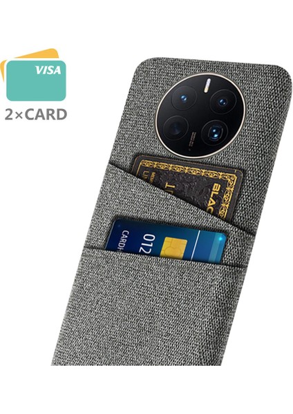 Huawei Mate 50 Pro 4g Kumaş Doku Anti-Çizelge Anti-Çizelge Telefon Kılıfı Çift Kart Yuvaları Tasarım Koruyucu Arka Kapak (Yurt Dışından) modelleri