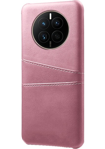 Huawei Mate 50 4g Anti-Çizelge Pu Deri+Pc Sabit Kılıf Çift Kart Yuvaları Koruyucu Telefon Kapağı (Yurt Dışından)