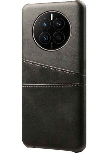 Huawei Mate 50 4g Anti-Çizelge Pu Deri+Pc Sabit Kılıf Çift Kart Yuvaları Koruyucu Telefon Kapağı (Yurt Dışından)