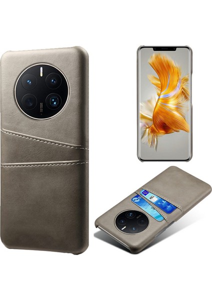 Huawei Mate 50 Pro 4g Toz Geçirmez Kartı Anti-Parçalı Pc+Pu Deri Telefon Vaka Koruma Kapak Kabuğu Çift Kart Yuvaları (Yurt Dışından)