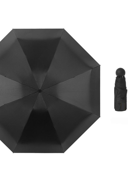 Unisex Şemsiye Katlanır Şemsiye Vinil Güneş Koruyucu Şemsiye Mini Güneşli Şemsiye (Yurt Dışından)