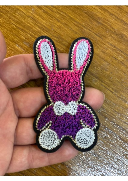 9x3 cm Ütü Ile Yapışan Kabartma Ayıcık Aplike Arma Dikiş Hobi Malzemesi