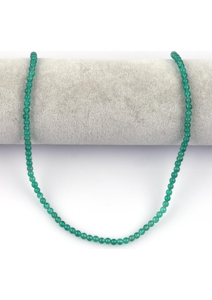 Yeşil Akik Doğal Taş Dizi 4 mm Küre Kesim fiyatları