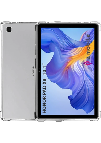 Honor Pad X8 10.1" Silikon Kılıf Antishock Köşe Korumalı Şeffaf Kılıf