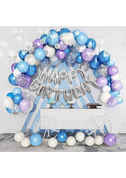 Çıtıpıtıstore Mavi Lila Balon Zincir Set