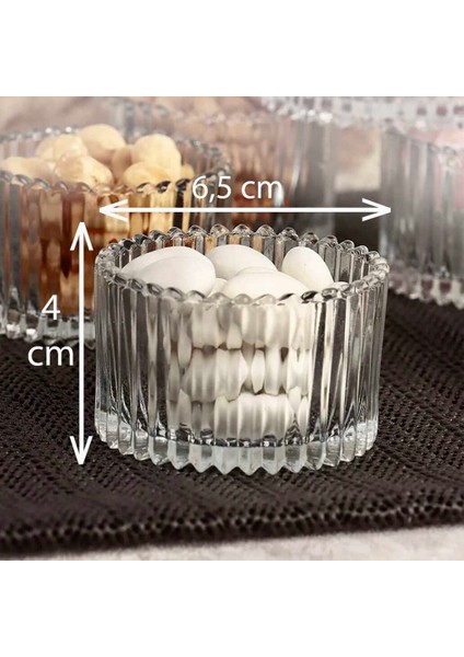 Rayan Sultan 6 Parça Cam Çerezlik Sunum& Magnolia Kasesi modelleri