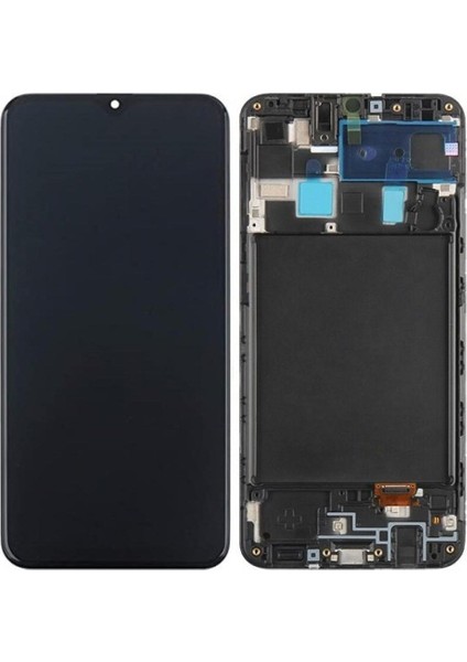 Samsung A205 A20 LCD Ekran + Dokunmatik Çıtalı Full OLED LCD