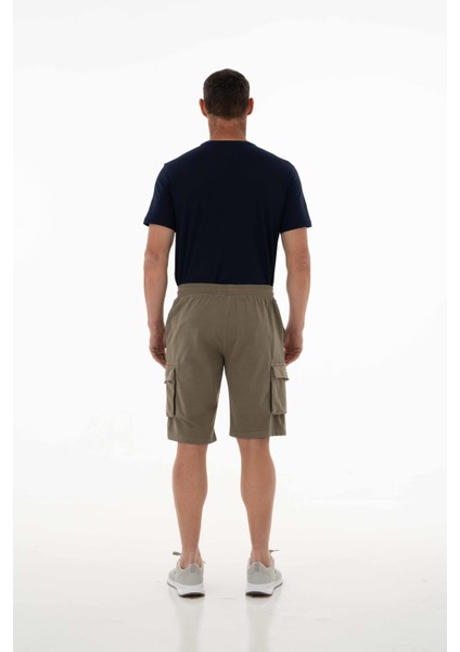 Erkek Regular Fit Kargo Cepli Parça Boyama Şort K21504278101
