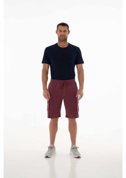 Erkek Regular Fit Kargo Cepli Parça Boyama Şort K21504278101