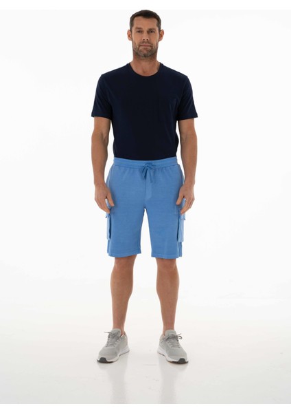 Erkek Regular Fit Kargo Cepli Parça Boyama Şort K21504278101