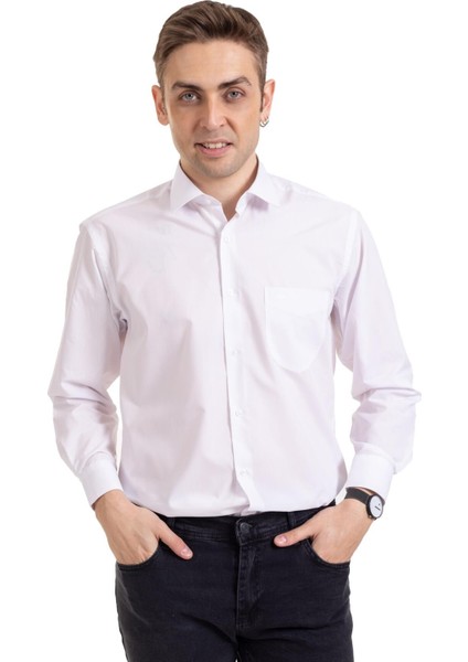 Erkek Regular Kalıp Cepli Yüksek Kalite Klasik Dakron Kumaş Gömlek 2316 indirimleri
