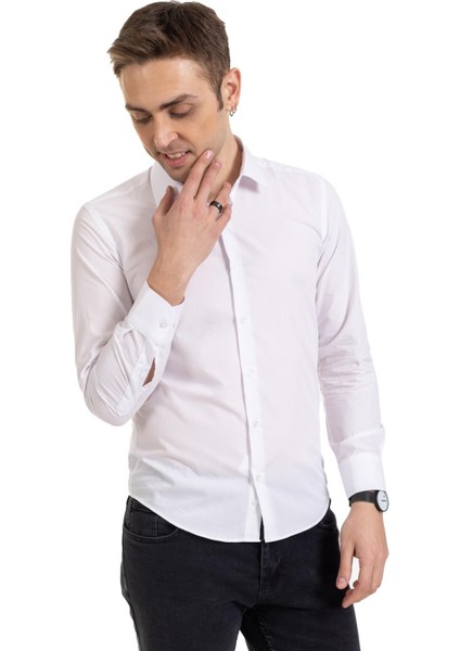 Erkek Slim Fit Dakron Yüksek Kalite Tam Kalıp Düğmeli Gömlek 2325 modelleri