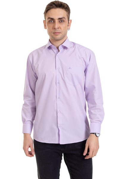 Erkek Regular Kalıp Cepli Yüksek Kalite Klasik Dakron Kumaş Gömlek 2316