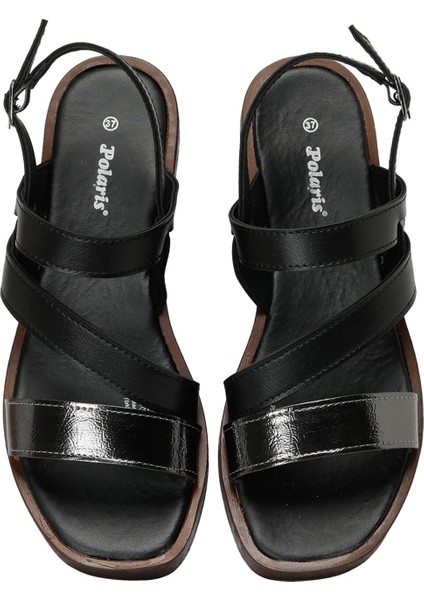 321122.Z 3fx Siyah Kadın Dolgu Topuk Sandalet fırsatları