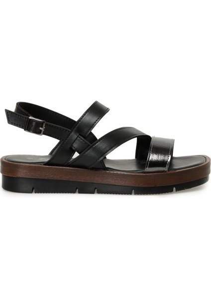 321122.Z 3fx Siyah Kadın Dolgu Topuk Sandalet