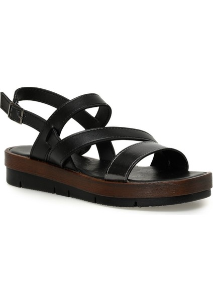 321122.Z 3fx Siyah Kadın Dolgu Topuk Sandalet fiyatları