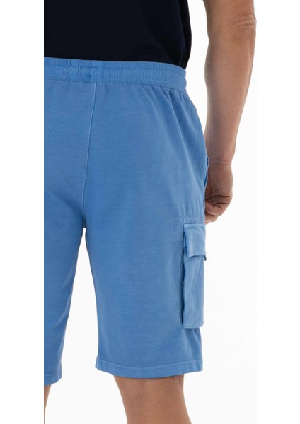 Erkek Regular Fit Kargo Cepli Parça Boyama Şort K21504278101