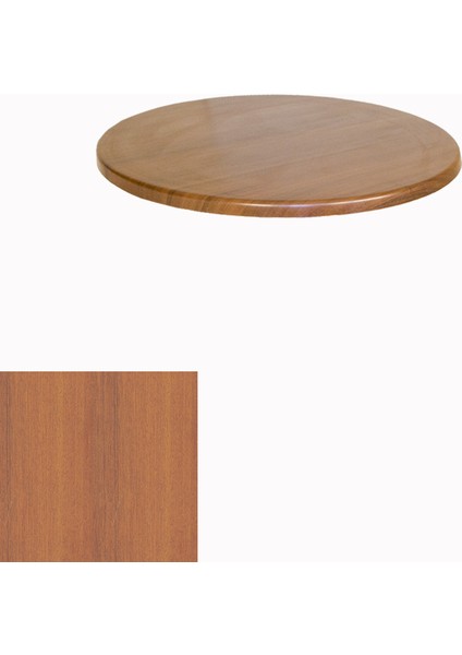 Werzalit Masa Tablası Yuvarlak 70CM - Koyu Ahşap