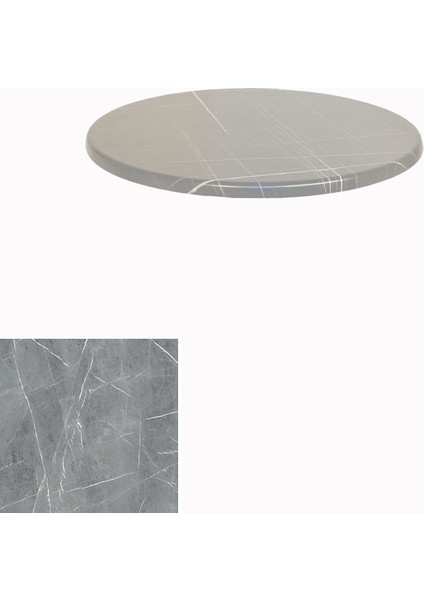 Werzalit Masa Tablası Yuvarlak 70CM - Light Temperado