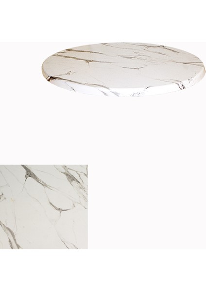 Werzalit Masa Tablası Yuvarlak 80CM - Afyon Mermer