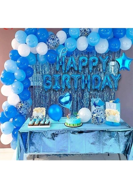 Çıtıpıtıstore Mavi Mutlu Doğum Günü Seti